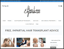 Tablet Screenshot of hairtransplantwebsite.com